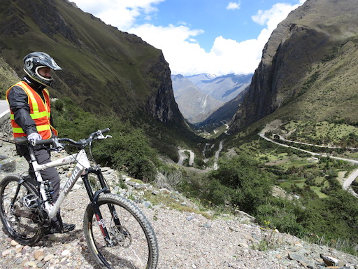 Mountain bike descent from Abra Malaga